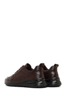 Men's Brown Lace-Up Thick-Soled Leather Casual Sneaker | Derimod Men's Brown Lace-Up Thick-Soled Leather Casual Sneaker | Derimod
