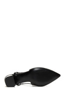 Women's Black Leather Heeled Shoes | Derimod Women's Black Leather Heeled Shoes | Derimod