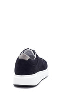 Erkek Lacivert Nubuk Deri Sneaker | Derimod Erkek Lacivert Nubuk Deri Sneaker | Derimod