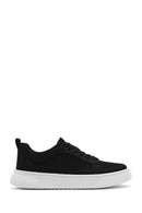Erkek Siyah Bağcıklı Kalın Tabanlı Sneaker | Derimod Erkek Siyah Bağcıklı Kalın Tabanlı Sneaker | Derimod