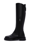 Women's Black Leather Zippered Boots | Derimod Women's Black Leather Zippered Boots | Derimod