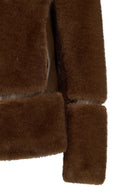 Sevilla Woman Brown Notched Collar Teddy Coats | Derimod Sevilla Woman Brown Notched Collar Teddy Coats | Derimod