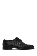 Men's Black Braided Leather Classic Shoes | Derimod Men's Black Braided Leather Classic Shoes | Derimod