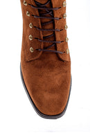 Women's Suede Heeled Boots | Derimod Women's Suede Heeled Boots | Derimod