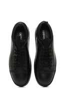 Men's Black Leather Sneaker | Derimod Men's Black Leather Sneaker | Derimod