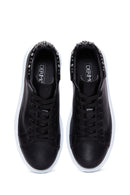 Kadın Siyah Taşlı Kalın Tabanlı Sneaker | Derimod Kadın Siyah Taşlı Kalın Tabanlı Sneaker | Derimod