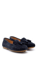 Kadın Süet Püskül Detaylı Loafer | Derimod Kadın Süet Püskül Detaylı Loafer | Derimod