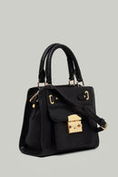 Black Women's Leather Handbag | Derimod Black Women's Leather Handbag | Derimod
