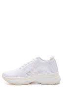 Kadın Beyaz Delikli Sneaker | Derimod Kadın Beyaz Delikli Sneaker | Derimod