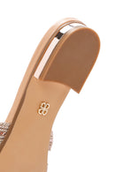 Women's Beige Stone Slippers | Derimod Women's Beige Stone Slippers | Derimod