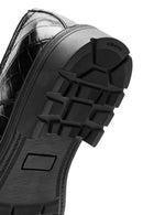 Men's Black Lace-Up Crocodile Patterned Leather Casual Shoes | Derimod Men's Black Lace-Up Crocodile Patterned Leather Casual Shoes | Derimod