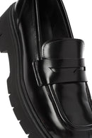 Kadın Siyah Deri Maskülen Loafer | Derimod Kadın Siyah Deri Maskülen Loafer | Derimod