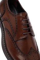 Men's Brown Lace-Up Leather Classic Shoes | Derimod Men's Brown Lace-Up Leather Classic Shoes | Derimod