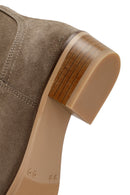 Women's Mink Suede Leather Cowboy Boots | Derimod Women's Mink Suede Leather Cowboy Boots | Derimod