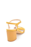 Women's Suede Heeled Sandals | Derimod Women's Suede Heeled Sandals | Derimod