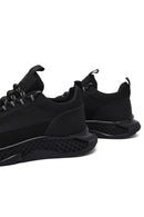 Derimod Zero Erkek Siyah Kalın Tabanlı Bağcıklı Kumaş Sneaker | Derimod Derimod Zero Erkek Siyah Kalın Tabanlı Bağcıklı Kumaş Sneaker | Derimod
