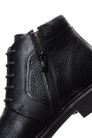 Men's Black Leather Zippered Casual Boots | Derimod Men's Black Leather Zippered Casual Boots | Derimod
