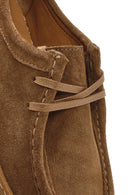 Women's Tan Suede Leather Masculine Shoes | Derimod Women's Tan Suede Leather Masculine Shoes | Derimod