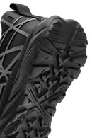 Erkek Siyah Bağcıklı Kalın Tabanlı Kumaş Sneaker | Derimod Erkek Siyah Bağcıklı Kalın Tabanlı Kumaş Sneaker | Derimod