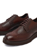 Men's Brown Lace Up Leather Casual Shoes | Derimod Men's Brown Lace Up Leather Casual Shoes | Derimod