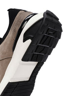 Men's Mink Lace-Up Nubuck Leather Casual Sneaker | Derimod Men's Mink Lace-Up Nubuck Leather Casual Sneaker | Derimod