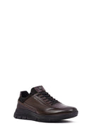 Men's Brown Lace-Up Leather Casual Sneaker | Derimod Men's Brown Lace-Up Leather Casual Sneaker | Derimod