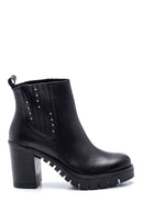 Women's Leather Platform Heeled Boots | Derimod Women's Leather Platform Heeled Boots | Derimod
