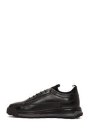 Erkek Siyah Bağcıklı Deri Sneaker | Derimod Erkek Siyah Bağcıklı Deri Sneaker | Derimod