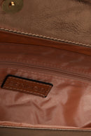 Champagne Women's Portfolio with Chain Strap | Derimod Champagne Women's Portfolio with Chain Strap | Derimod