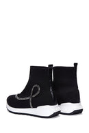 Kadın Siyah Taşlı Bilekli Sneaker | Derimod Kadın Siyah Taşlı Bilekli Sneaker | Derimod