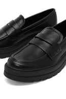 Kadın Siyah Kalın Tabanlı Maskülen Loafer | Derimod Kadın Siyah Kalın Tabanlı Maskülen Loafer | Derimod