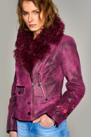Isabella Women's Leather Jacket | Derimod Isabella Women's Leather Jacket | Derimod