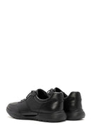 Erkek Siyah Bağcıklı Deri Casual Sneaker | Derimod Erkek Siyah Bağcıklı Deri Casual Sneaker | Derimod