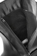 Women's Black Zippered Leather Boots | Derimod Women's Black Zippered Leather Boots | Derimod
