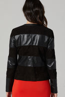 Lolly Women's Suede Leather Jacket | Derimod Lolly Women's Suede Leather Jacket | Derimod