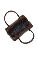 Woman Brown Long Strap Snake Print Shoulder Bag | Derimod Woman Brown Long Strap Snake Print Shoulder Bag | Derimod