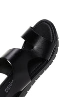 Women's Black Ankle Strap Leather Sandals | Derimod Women's Black Ankle Strap Leather Sandals | Derimod
