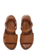 Kadın Taba Deri Comfort Sandalet | Derimod Kadın Taba Deri Comfort Sandalet | Derimod