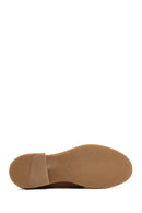 Kadın Taba Taşlı Süet Deri Maskülen Loafer | Derimod Kadın Taba Taşlı Süet Deri Maskülen Loafer | Derimod