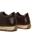 Erkek Kahverengi Bağcıklı Deri Casual Sneaker | Derimod Erkek Kahverengi Bağcıklı Deri Casual Sneaker | Derimod