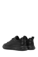 Erkek Siyah Bağcıklı Deri Sneaker | Derimod Erkek Siyah Bağcıklı Deri Sneaker | Derimod