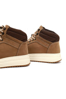 Men's Beige Lace-Up Thick-Soled Nubuck Leather Sports Boots | Derimod Men's Beige Lace-Up Thick-Soled Nubuck Leather Sports Boots | Derimod
