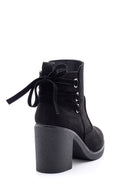 Women's Suede Heeled Boots | Derimod Women's Suede Heeled Boots | Derimod
