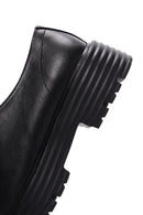 Women's Black Leather Oxford Shoes | Derimod Women's Black Leather Oxford Shoes | Derimod