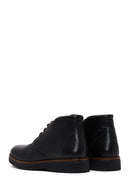 Men's Black Lace-Up Leather Boots | Derimod Men's Black Lace-Up Leather Boots | Derimod