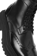 Men's Black Zippered Leather Casual Boots | Derimod Men's Black Zippered Leather Casual Boots | Derimod