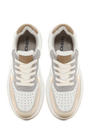 Women's Gold Leather Sneaker | Derimod Women's Gold Leather Sneaker | Derimod