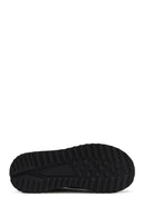 Erkek Siyah Bağcıklı Kalın Tabanlı Deri Sneaker | Derimod Erkek Siyah Bağcıklı Kalın Tabanlı Deri Sneaker | Derimod
