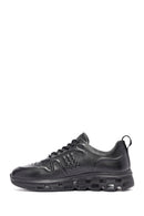 Erkek Siyah Bağcıklı Deri Sneaker | Derimod Erkek Siyah Bağcıklı Deri Sneaker | Derimod