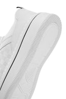 Erkek Beyaz Bağcıklı Kalın Tabanlı Deri Sneaker | Derimod Erkek Beyaz Bağcıklı Kalın Tabanlı Deri Sneaker | Derimod